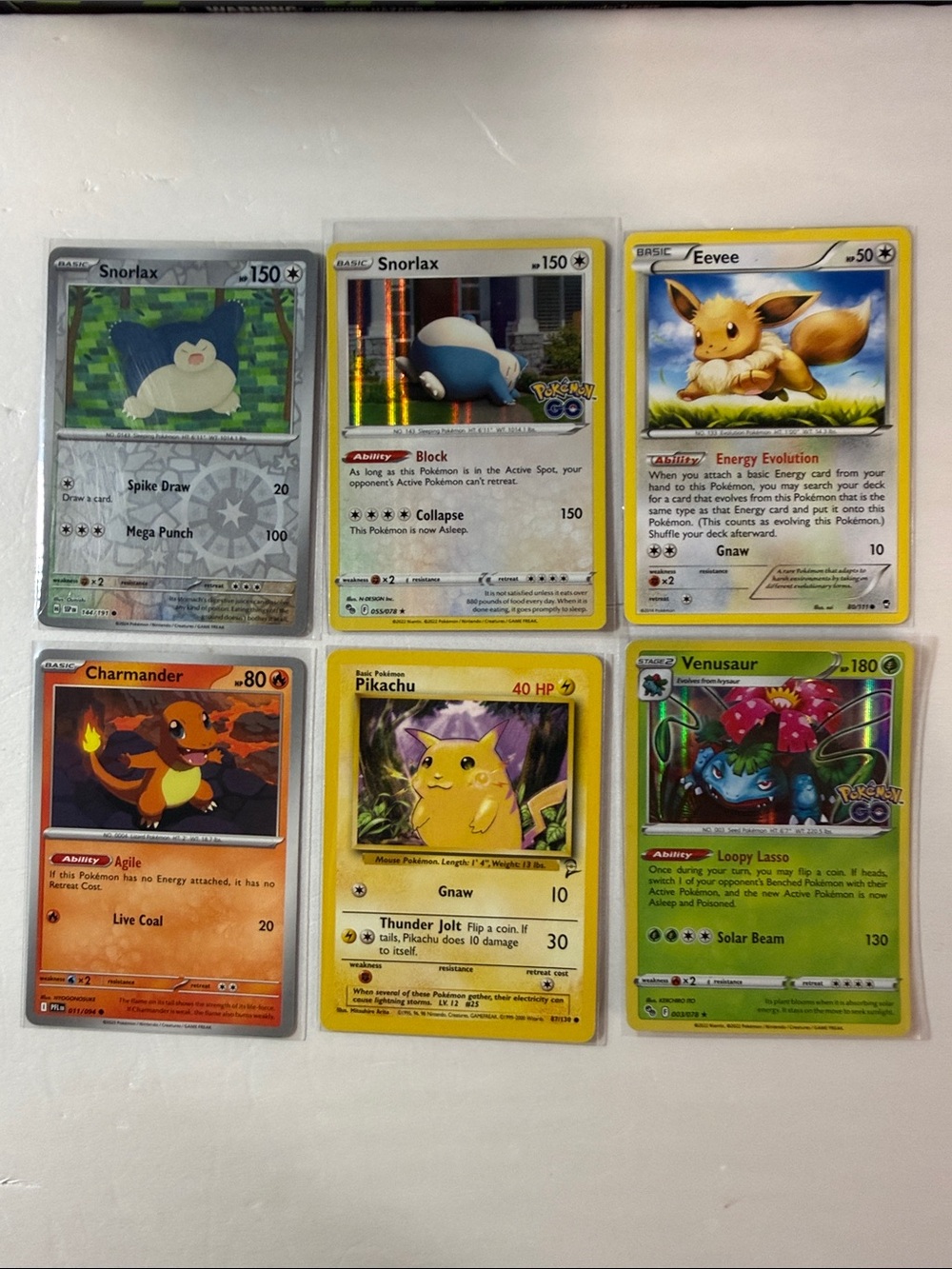 Pokemon Card Lot - Yellow, Green, Blue, Orange, Gray